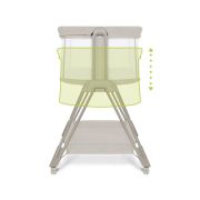 Lionelo - Patut co-sleeper Luna, 2 in 1, Cu setare unghiulara, Cu roti, Reglabil in 6 pozitii pe inaltime, Bej BYNLO-LUNA_BEIGE_SAND