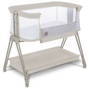 Lionelo - Patut co-sleeper Luna, 2 in 1, Cu setare unghiulara, Cu roti, Reglabil in 6 pozitii pe inaltime, Bej BYNLO-LUNA_BEIGE_SAND