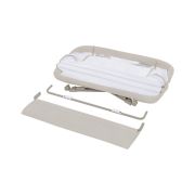 Lionelo - Patut co-sleeper Luna, 2 in 1, Cu setare unghiulara, Cu roti, Reglabil in 6 pozitii pe inaltime, Bej BYNLO-LUNA_BEIGE_SAND