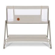 Lionelo - Patut co-sleeper Luna, 2 in 1, Cu setare unghiulara, Cu roti, Reglabil in 6 pozitii pe inaltime, Bej BYNLO-LUNA_BEIGE_SAND