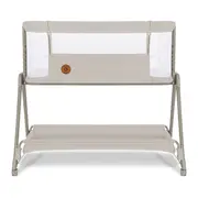 Lionelo - Patut co-sleeper Luna, 2 in 1, Cu setare unghiulara, Cu roti, Reglabil in 6 pozitii pe inaltime, Bej BYNLO-LUNA_BEIGE_SAND