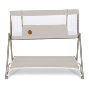 Lionelo - Patut co-sleeper Luna, 2 in 1, Cu setare unghiulara, Cu roti, Reglabil in 6 pozitii pe inaltime, Bej BYNLO-LUNA_BEIGE_SAND