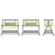 Lionelo - Patut co-sleeper Luna, 2 in 1, Cu setare unghiulara, Cu roti, Reglabil in 6 pozitii pe inaltime, Gri deschis BYNLO-LUNA_GREY_CONCRETE