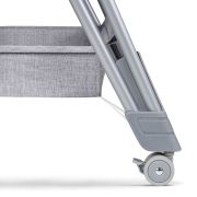Lionelo - Patut co-sleeper Luna, 2 in 1, Cu setare unghiulara, Cu roti, Reglabil in 6 pozitii pe inaltime, Gri deschis BYNLO-LUNA_GREY_CONCRETE