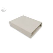 MimiNu - Cearceaf cu elastic pentru patut leagan sau patut co-sleeper, Dimensiune 90x40 cm, Din bumbac, Colectia Royal, Beige BYN6426972013963