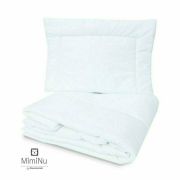 MimiNu - Set lenjerie patut cu 6 piese, Cu pilota si perna, Cu doua aparatori laterale, Din bumbac, Pentru patut 120x60 cm, Design, Seal Blue BYN6426972015035
