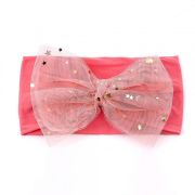 Bentita lata cu fundita din tulle cu stelute aplicata MDx-220102-R20