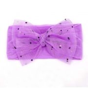 Bentita lata cu fundita din tulle cu stelute aplicata MDx-220102-R20