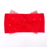Bentita lata cu fundita din tulle cu stelute aplicata MDx-220102-R20