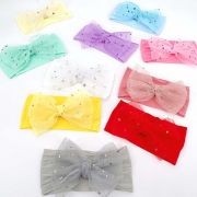 Bentita lata cu fundita din tulle cu stelute aplicata MDx-220102-R20