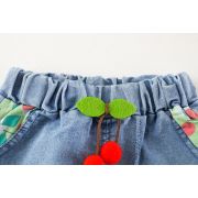 Costumas cu bluzita galbena si pantalonasi din blugi - cirese (marime disponibila: 9-12 luni (marimea 20 incaltaminte)) mbxq1899-1-dg.9-12 luni (marimea 20 incaltaminte)