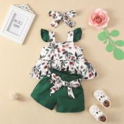 Costumas cu bluzita cu bretelute si pantalonasi scurti verzi (marime disponibila: 6-9 luni (marimea 19 incaltaminte)) mdrz0083-2-de.6-9 luni (marimea 19 incaltaminte)