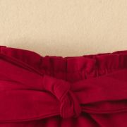 Costumas cu bluzita cu volane si pantalonasi scurti visinii (marime disponibila: 18-24 luni) mbrz020-3-de4.18-24 luni