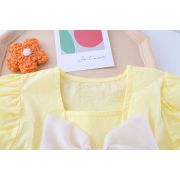 Costumas cu bluzita galbena si fundita din organza (marime disponibila: 3 ani) mdxq1937-1-dg.3 ani