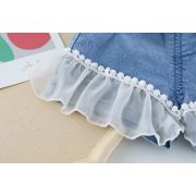 Costumas cu bluzita galbena si fundita din organza (marime disponibila: 3 ani) mdxq1937-1-dg.3 ani