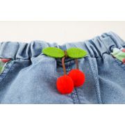 Costumas cu bluzita verde si pantalonasi din blugi - cirese (marime disponibila: 2 ani) adxq1899-2-dg.2 ani
