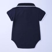 Costum elegant cu body bleumarine tip polo ADZFT-B463-1-DE3