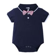 Costum elegant cu body bleumarine tip polo ADZFT-B463-1-DE3