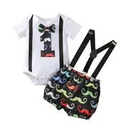 Costumas cu body pentru baietei - mustache (marime disponibila: 3-6 luni (marimea 18 incaltaminte)) lit0031.3-6 luni (marimea 18 incaltaminte)