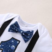 Costumas cu body pentru baietei - stars (marime disponibila: 0-3 luni) adt0025-1.0-3 luni