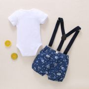 Costumas cu body pentru baietei - stars (marime disponibila: 0-3 luni) adt0025-1.0-3 luni
