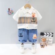 Costumas pentru baietei cu camasuta si blugi - bear (marime disponibila: 3 ani) lixq1921-1-dg.3 ani