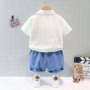 Costumas pentru baietei cu camasuta si blugi - bear (marime disponibila: 3 ani) lixq1921-1-dg.3 ani