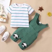 Costumas pentru baietei cu salopeta - panda (marime disponibila: 18-24 luni) lirz229-dg.18-24 luni