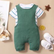 Costumas pentru baietei cu salopeta - panda (marime disponibila: 18-24 luni) lirz229-dg.18-24 luni
