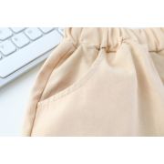 Costumas pentru baietei cu tricou si pantaloni scurti - Cream Bear ADXQ1882-1-dg