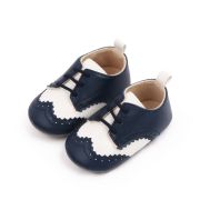 Pantofiori eleganti bleumarine cu insertie alba (marime disponibila: 6-9 luni (marimea 19 incaltaminte)) mbd2805-2-p1.6-9 luni (marimea 19 incaltaminte)