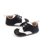 Pantofiori eleganti negri cu insertie alba MDd2805-3-p23