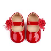 Pantofiori rosii din lac cu trandafiras (marime disponibila: 3-6 luni (marimea 18 incaltaminte)) mbd2768-1-p24.3-6 luni (marimea 18 incaltaminte)