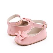 Pantofiori roz din lac cu inchidere pe glezna MBM22-6-1-p24
