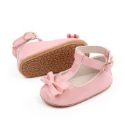 Pantofiori roz din lac cu inchidere pe glezna MBM22-6-1-p24