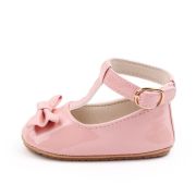 Pantofiori roz din lac cu inchidere pe glezna MBM22-6-1-p24
