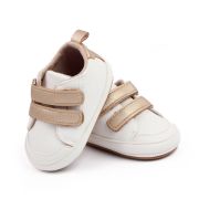 Adidasi albi cu barete aurii (marime disponibila: 3-6 luni (marimea 18 incaltaminte)) mdd2788-3-p10.3-6 luni (marimea 18 incaltaminte)