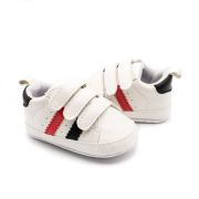 Adidasi albi cu dungi laterale - white (marime disponibila: 3-6 luni (marimea 18 incaltaminte)) mbd9802-5-ac40.3-6 luni (marimea 18 incaltaminte)