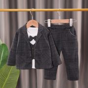 Costum elegant gri petrol pentru baietei (marime disponibila: 18-24 luni) liddtz105-2-de2.18-24 luni
