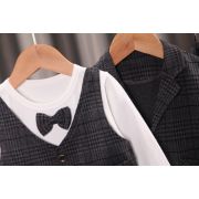 Costum elegant gri petrol pentru baietei (marime disponibila: 18-24 luni) liddtz105-2-de2.18-24 luni