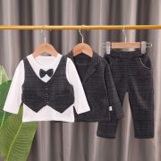 Costum elegant gri petrol pentru baietei (marime disponibila: 18-24 luni) liddtz105-2-de2.18-24 luni