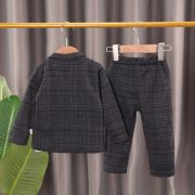 Costum elegant gri petrol pentru baietei (marime disponibila: 18-24 luni) liddtz105-2-de2.18-24 luni