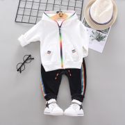 Trening alb cu negru - rainbow (marime disponibila: 9-12 luni (marimea 20 incaltaminte)) mbxh-f-11-dg2.9-12 luni (marimea 20 incaltaminte)