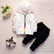 Trening alb cu negru - rainbow (marime disponibila: 9-12 luni (marimea 20 incaltaminte)) mbxh-f-11-dg2.9-12 luni (marimea 20 incaltaminte)