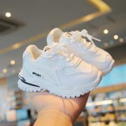 Adidasi albi pentru copii - sport fashion (marime disponibila: marimea 25) mdty127-2-sa44.marimea 25