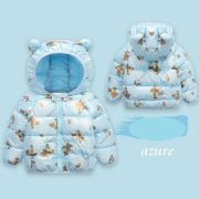 Geaca din fas bleu pentru copii - teddy (marime disponibila: 9-12 luni (marimea 20 incaltaminte)) mbtlyr05-4-sc.9-12 luni (marimea 20 incaltaminte)