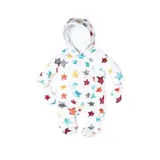 Combinezon plusat - Stelute multicolore (Marime Disponibila: Nou nascuti) - DKWZebra6