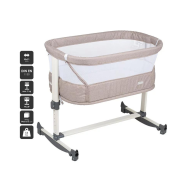 Babygo - patut co-sleeper vivaldi beige bbbbgo-4652