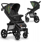 Lionelo - Carucior sport Annet Tour Dreamin, Editie Limitata, De la nastere, UPF 50+, Cu maner reglabil, Plasa de tantari, Suport biberon, Saculet pentru picioare, Pana la 22 kg, Negru BYNLO-ANNET_TOUR_DREAMIN