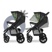Lionelo - Carucior sport Annet Tour Dreamin, Editie Limitata, De la nastere, UPF 50+, Cu maner reglabil, Plasa de tantari, Suport biberon, Saculet pentru picioare, Pana la 22 kg, Negru BYNLO-ANNET_TOUR_DREAMIN
